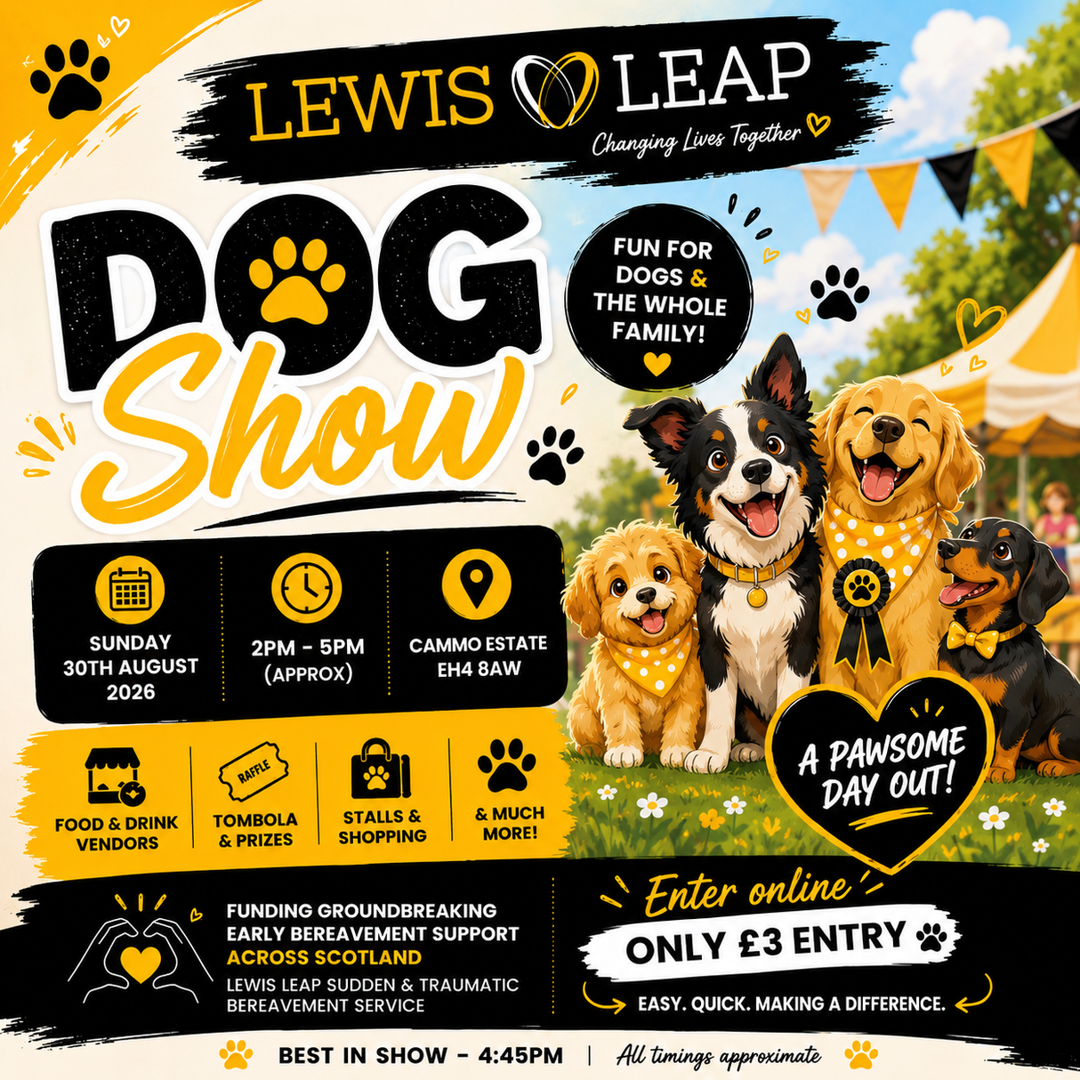 Tickets - Cammo Dog Show 2026  30th August 2-5pm