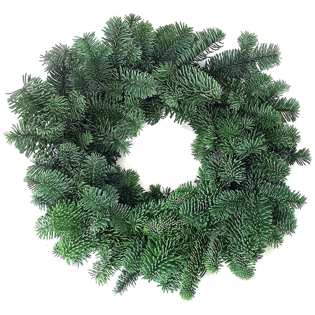 14" Real Fir Christmas Wreath - Plain or with Decorating Kit